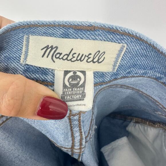 Madewell Womens Superwide Leg Jeans Size 26 High Rise Blue Casual Minimalist - Picture 7 of 12